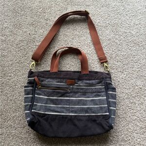 Fossil Canvas Beach Lovers Tote